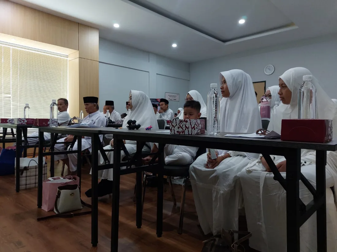 Ruang pembekalan jamaah